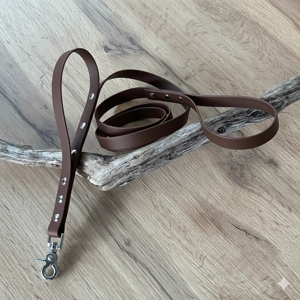 laisse-double-poignee-biothane-marron