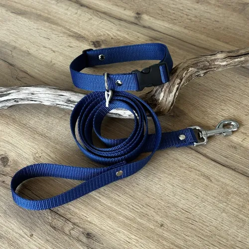 kit collier + laisse en textile