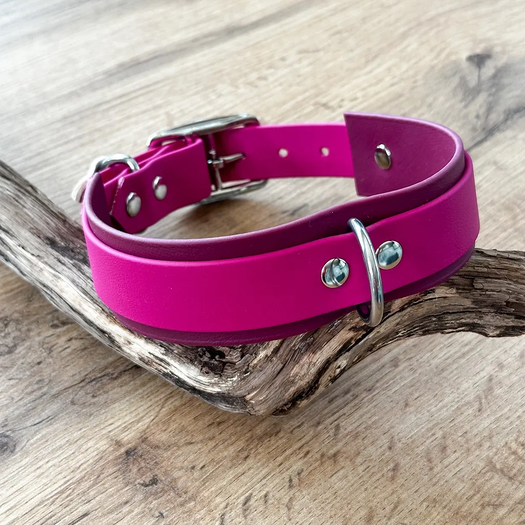 collier-biothane-double-boucle-bordeaux-rose